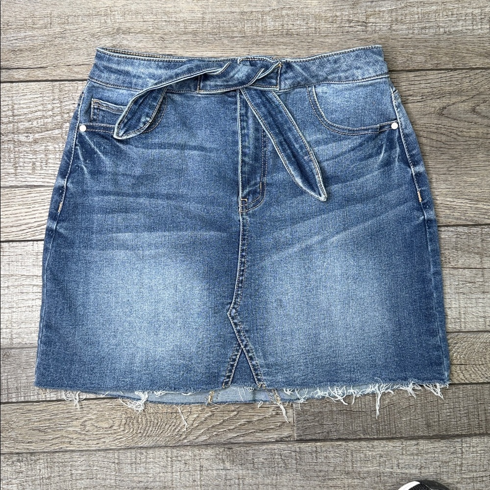 Gianni Bini Blue Denim Skirt